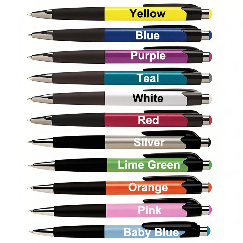 High Quality Promotional Press Open Ball Point Pens with Soft Rubber Custom Logo Wholesale Ballpoint Pen