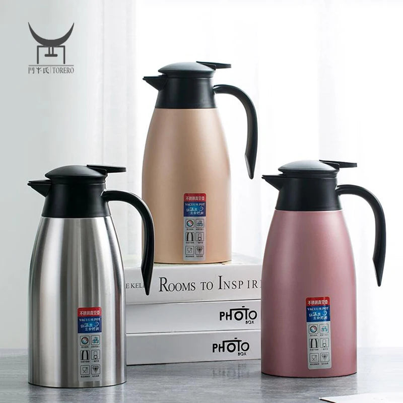 Hot Selling Double Walled Vacuum Insulated Colorful Stainless Steel Thermos Tea Coffee Pot for Thermal Water Kettle