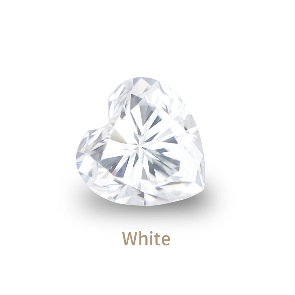 Xingyue Gra Certificate Wholesale Loose Heart Moissanite VVS Moissanite for Jewelry Making