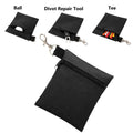 Zippered Golf Ball Pouch Bag - Portable Tee Divot Tool & Ball Marker Holder - Durable Storage Organizer for Golf Accessories