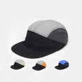 Wholesale Adjustable Nylon Five Panel Camp Caps Unstructured Laser Cut Hole Runner Camping 5 Panel Hats