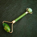 DIY Private Label Custom Logo Guasha Stone Jade Xiuyan Jade  Roller for Face Beauty