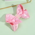 CN Sweet Pastel Satin Boutique Hair Bow Girls Mini Flower Pearl Hair Pins Princess Kids Satin Hair Clip
