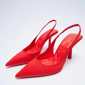 35-43 Big Size Sandals Half Shoes Women's High Heel H82