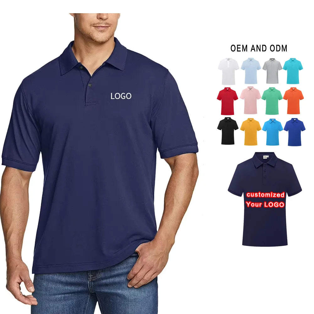 Customizable Office Uniform Design High Elasticity Skin-Friendly Blank T-Shirt Solid for Polo Uniform Quality Printed T-Shirt
