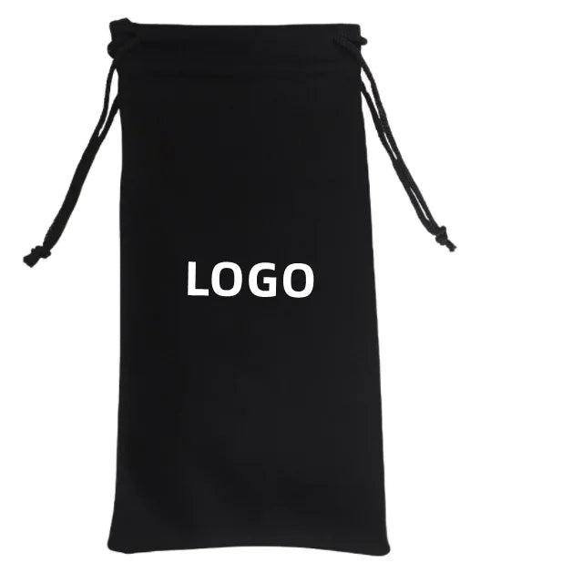 Wholesales Custom logo Pouch Bag Logo Custom Print Eyeglasses Soft Cloth Fabric Microfiber Packaging Drawstring Sunglasses Bags