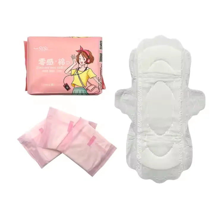 OEM Women's Side Leakage Prevention Comfortable Soft Sanitary Pads