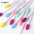 Beauty Planet Mini Silicone Facial Cleansing Brush Applicator Facial Cleaner for Nose Lips Blackhead Removal Silicone Mask Brush