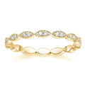 Top Sales Jewelry Women Stacking Copper Ring Oval Cut Cubic Zirconia Eternity Ring Engagement Band
