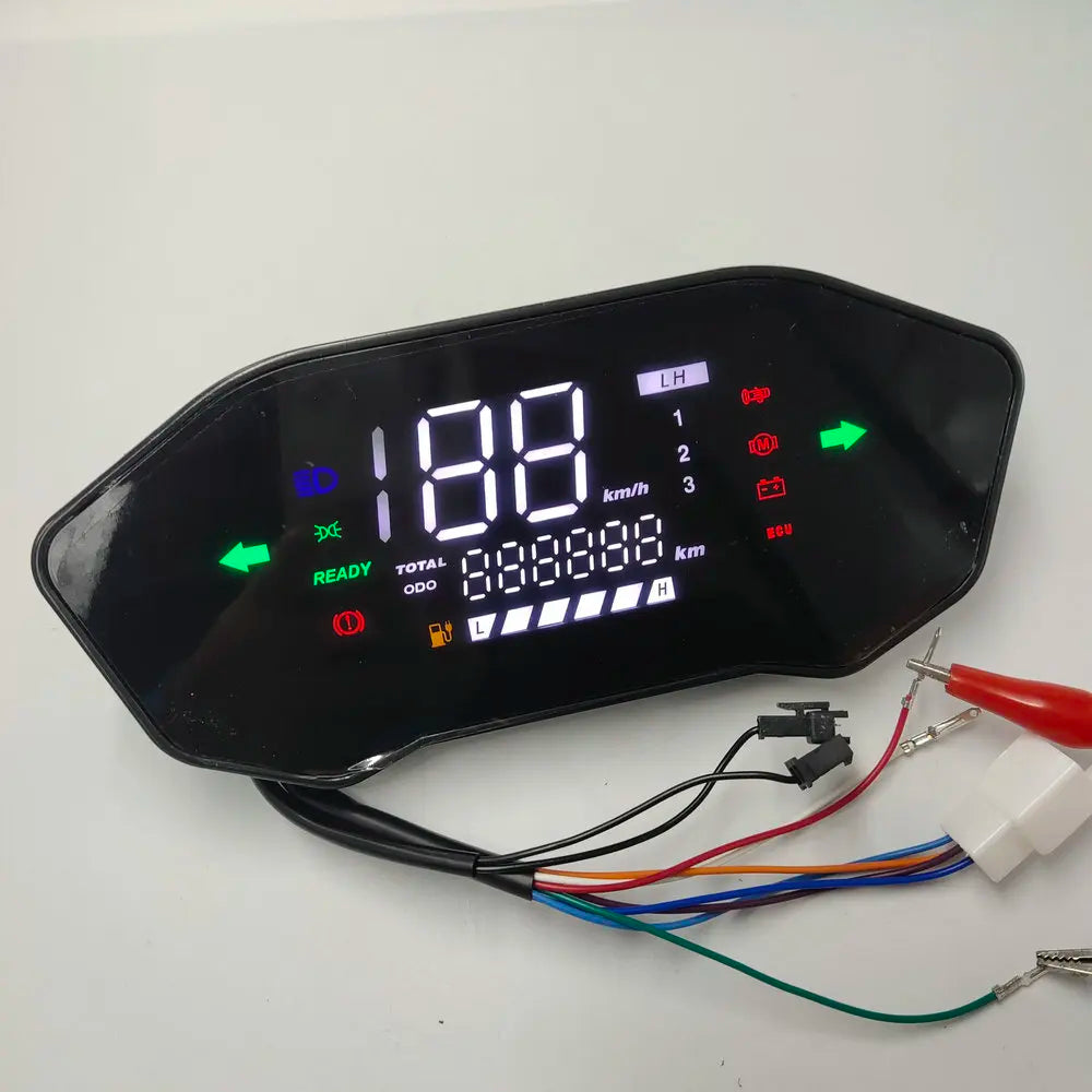 Large-Screen Instrument/LCD DISPLAY 72V-120V for ELECTRIC SCOOTER Little Monkey M3 Small Turtle KING WITH INSTALL MOUNT/SUPPORT