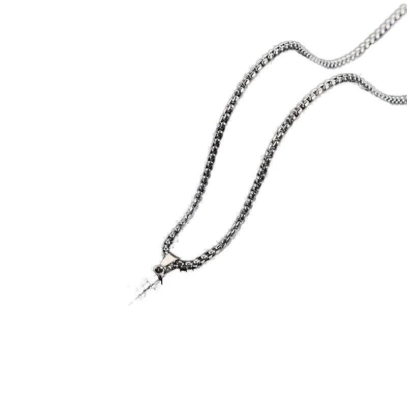 18K Gold Plated Stainless Steel Breathing Necklace Link Chain Trendy Whistle Collar Jewelry for Anxiety Relief for Weddings