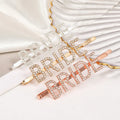 YiWu Hairpin Metal Alloy Material Diamond Hairpin Letters Bride to Be Crystal Hair Clip