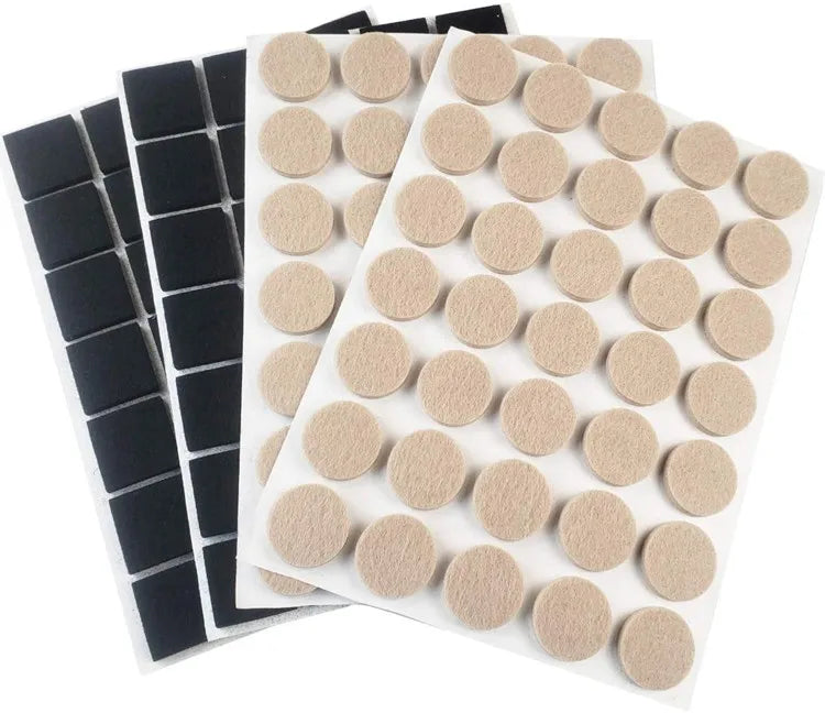 1 Inch Furniture Feet Chair Leg Protector square and Round Felt Furniture Pad for Wood Floor