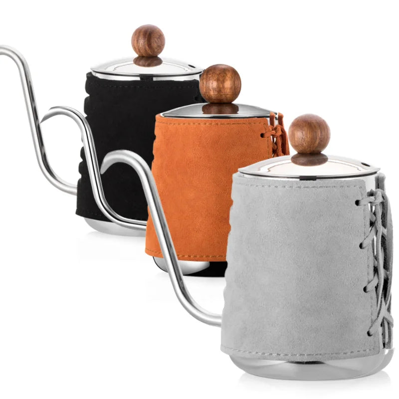 Coffee Filter Jug Sleeve Coffee Pot Cover Suede Leather Coffee Maker Cover Holder Office Filter Jug Cover Protector