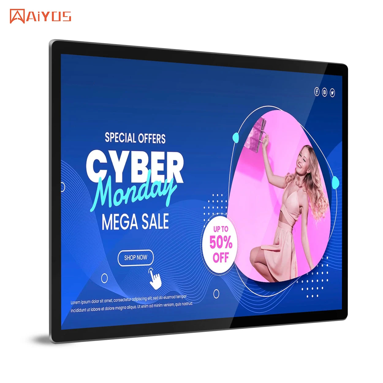 15.6'' Interactive Android Tablet Display Real-Time Feedback Interactive Digital Signage Exhibit Enhances Advertising Equipment