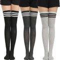 Wholesale Striped Long Tube Stockings Socks Women Cosplay Over the Knee Thigh High Socks