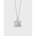 S925 Sterling Silver Irregular 18K Gold Necklace Wave Melted Men Necklace Pendant Fashion Jewelry Necklaces for Women