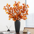 Artificial Fall Leaf Stem Fagus Sylvatica Folige Orange Branch Long Stems Autumn Leaves for Floral Arrangement Autumn Decor