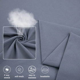 Breathable Hand Feeling Double Jersey Weft Knitted Polyester 77 Spandex 23 Brushed Fabric for Yoga Wear
