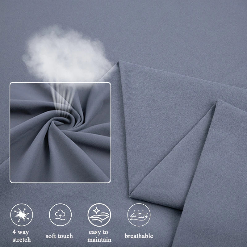 Breathable Hand Feeling Double Jersey Weft Knitted Polyester 77 Spandex 23 Brushed Fabric for Yoga Wear