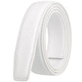 Wholesale Custom Logo White Cowhide Men's Dress Ratchet Leather Belt Strap Without Buckle
