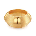 DHJ60517 Fashion European and American Alloy Gold and Silver Boho Unique Large Wide Bangle