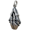 New Arrivals Wholesale Vintage Sterling Silver 999 Pendant Necklaces Men's and Women's Buddha Hand Skull Pendant Jewelry