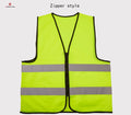Customized ROADSAFE Fluorescent Yellow-Green Security Vest Reflective Jacket Hi Vis Jacket Safety Vest 100% Polyester for Men
