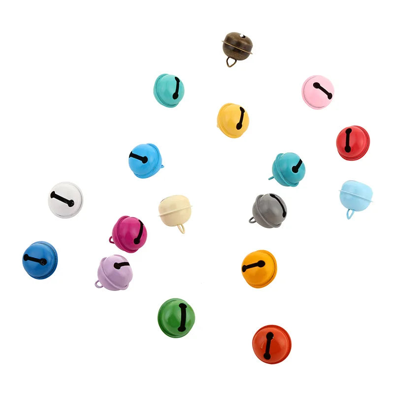 22mm Candy Color Baking Paint Small Bell Diy Pet Collar Accessories Keychain Pendant Bell