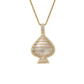 CN311 Bling Bling Brass CZ Pendants Iced Out Men's Hip Hop Necklace Gift Jewelry