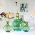 Fast Shipping Glass Decorative Floor Vase Home Decorative Large Recycled Bubbled Glass Bud Vase