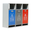 Outdoor Steel Garbage  Receptacle Trash Can Outside Park Street Vintage Metal Waste Bin Commercial Iron Recycling Dustbin an Box