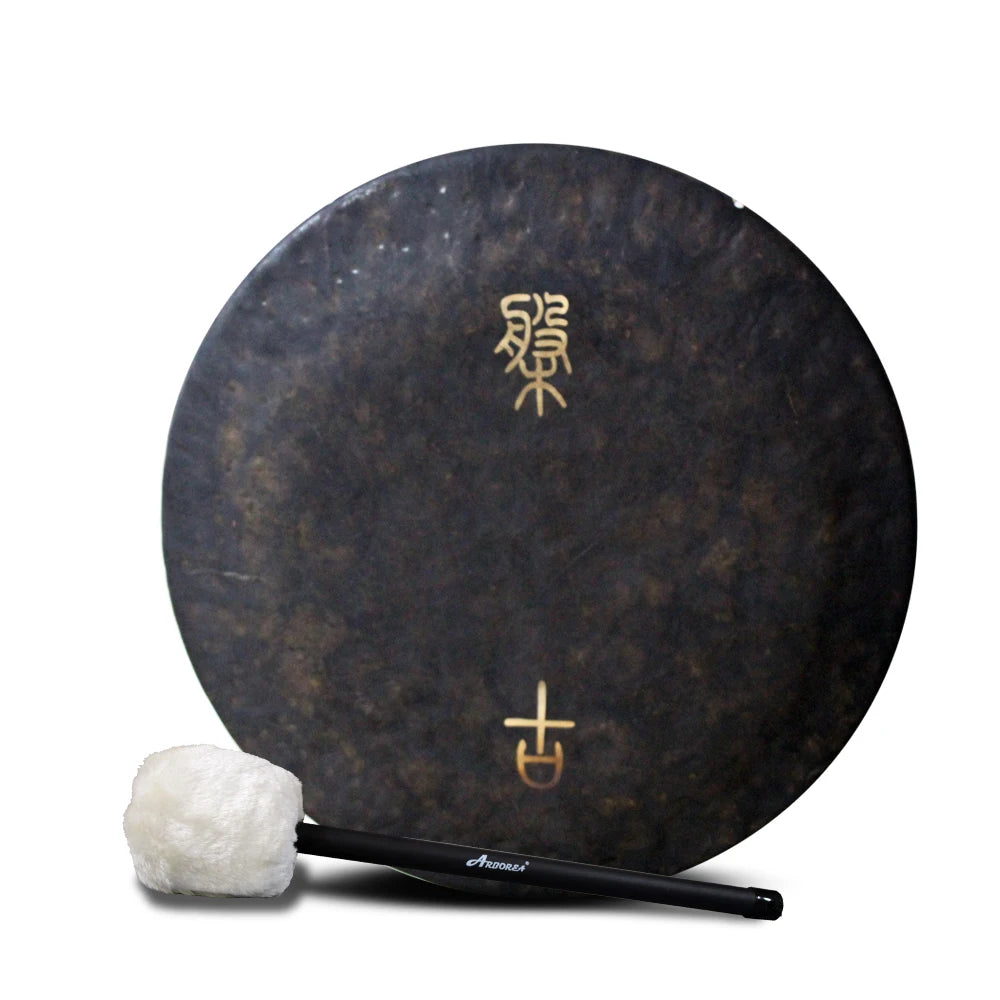 28 Inch 70 CM Earth Tone Gong  Handmade Gong with Deep and Sustain Sound Percussion Instrument Musical Instrument