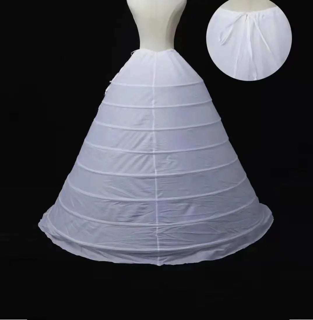QUEENSGOWN Wedding Crinoline Ball Wedding Dresses 8 Rings  Removable Petticoat  Bridal Dresses Skirt Crinoline