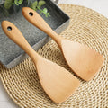 Natural Beech Wood Non Stick Rice Cooker Spoon Cooking Spatula Rice Serving Spoon With Thick Short Handle
