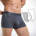 2025 New Model Nylon Waistband Solid Men'S Boxer Underwear with Open Fly Regenerated Cellulose Fibre Mens Briefs Boxers for Men