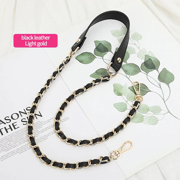 Luxury Handbag Accessories 7mm 7.5mm Metal Gold Leather Shoulder Purse Tote  Bag Chains for Handbags Bags