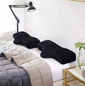Ergonomic Eyelash Extension Pillow with Velvet Cover Memory Foam for Home and Beauty Salon for Airplane and Nursing Use