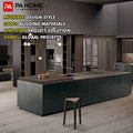 PA Italian Luxury Design Custom Kitchen Cabinets Modern Apartment Furniture Solution Complete Set Kitchen Cabinetry for Projects