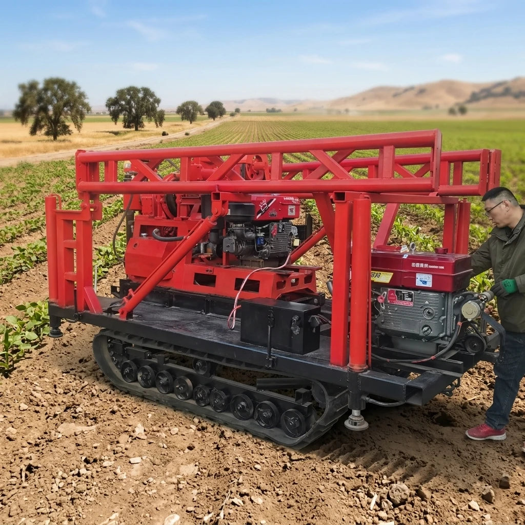 Hot Selling Crawler Drill Rig 200m 300m 400m Depth Water Well Drilling Rig