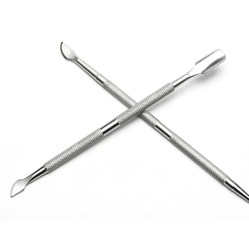 Nail Art Dead Skin Push and Dead Skin Shovel Cuticle Pusher Stainless Steel Manicure Pedicure Tools