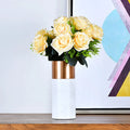 New Design Nordic Style Vase Home Decoration Custom Modern Wedding Marble Vases for Flower Marble Pot with Hardware Liner