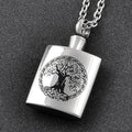 Tree of Life Keepsake Urn Necklace Bottle Urn Stainless Steel Tree Cremation Pendant Jewelry Memorial Ash Locket Urn Cremation