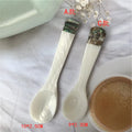 HZ Premium Caviar Spoons There Are Many Color Choices Made From Natural Mother-of-pearl Shells in a Variety of Colors Size 12cm