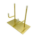 wholesale crystal gem slice metal bracket golden copper stand gift decoration