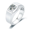 New Design Wedding Engagement Gift Diamond 925 Sterling Silver Couple Moissanite Mens Rings