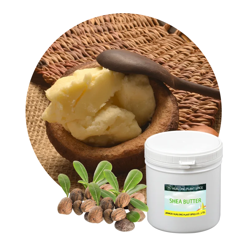 HL - Raw Shea Butter Bulk Unrefined Supplier1Kilo Container Parking African Traditional Handicraft Body Butter for All Skins