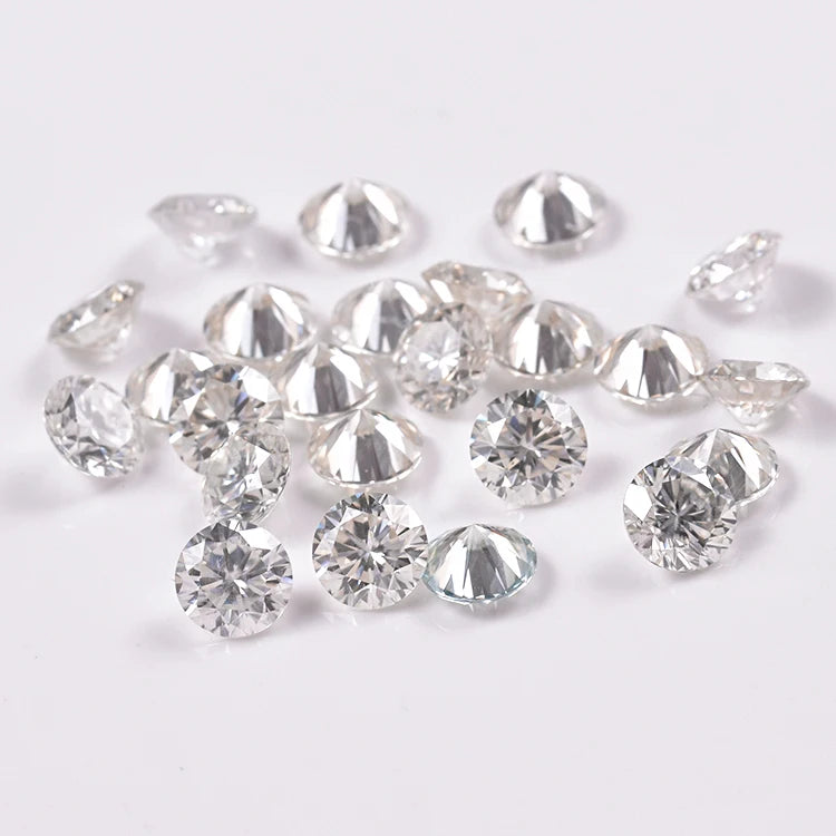 Melee Loose Gemstone Wholesale Beads Small Size 0.8mm-2.9mm DEF GH Round Moissanite Price Per Carat Synthetic Diamond Gemstone