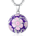 Merryshine Flower Women Llamador De Angeles Chime  Ball Harmony Ball Necklace Pendant