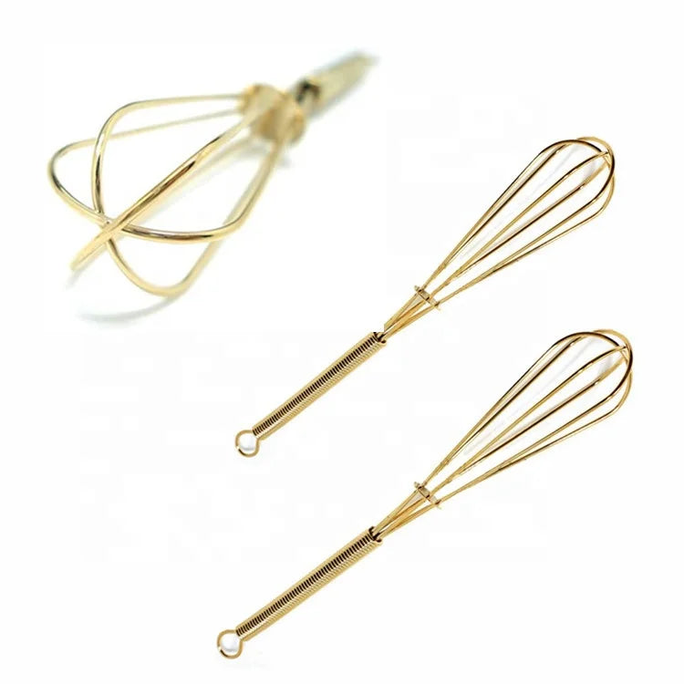 DS01 Hot Selling Stainless Steel Eco-Friendly Portable Mini Fouet Egg Whisk with Mixture Function Metal